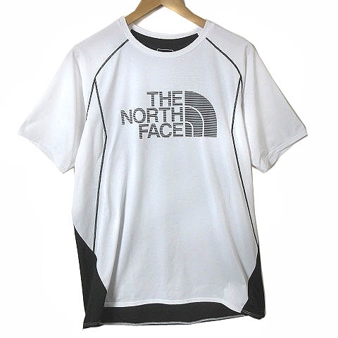 ザノースフェイス THE NORTH FACE NT12273 S/S Better Than Naked Crew Tシャツ 半袖 スポーツウェア ロゴプリント 白 ホワイト L メンズ_画像1