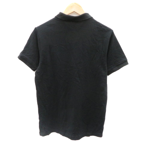 ニューバランス NEW BALANCE ポロシャツ 半袖 ポロカラー 無地 M 黒 ブラック /YK14 メンズ_画像2