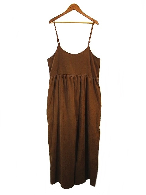  Mystic mystic wide pants velour overall overall Brown size F QQQ lady's 