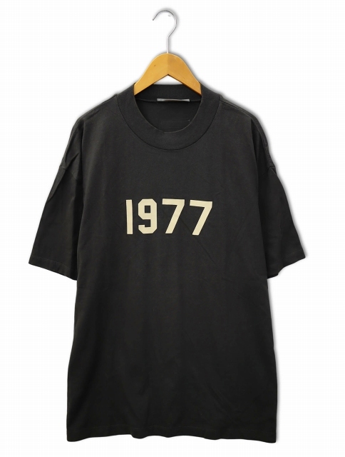 エフオージー エッセンシャルズ FOG ESSENTIALS クルーネック 1977 フロッキープリント 半袖 Tシャツ カットソー XL IRON(アイロン) メンズ_画像1
