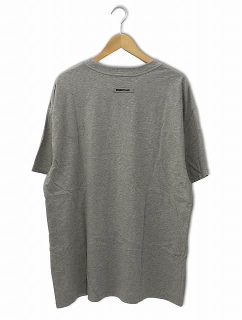 エフオージー エッセンシャルズ FOG ESSENTIALS 3Dロゴプリント 半袖 ラウンドネック コットン Tシャツ M GRAY グレー メンズ_画像2