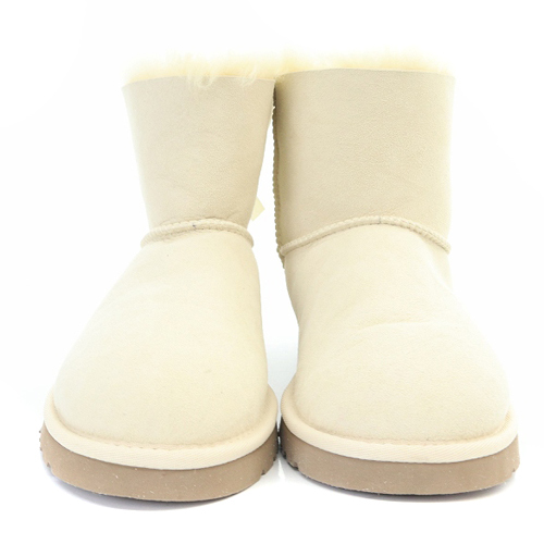 アグ オーストラリア UGG australia ミニベイリーボウ MINI BAILEY BOW ムートンブーツ ショート リボン 25cm アイボリー /SR19 レディース_画像3