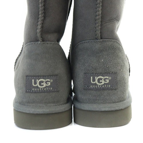 アグ オーストラリア UGG australia クラシック ショート 2 CLASSIC SHORT ムートンブーツ ミドル 26cm グレー N5825 /SR18 レディース_画像9