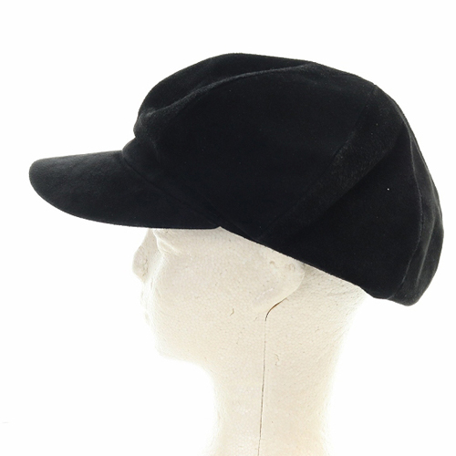 カシラ CA4LA スエード キャスケット 帽子 黒 ブラック /SR23 レディース_画像2
