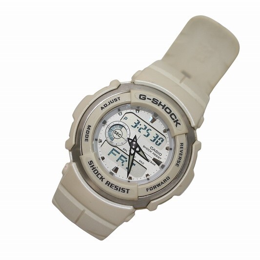 カシオジーショック CASIO G-SHOCK G-SPIKE ジースパイク 腕時計 ウォッチ 電波 クォーツ デジアナ クロノグラフ 白 ホワイト G-300LV_画像2