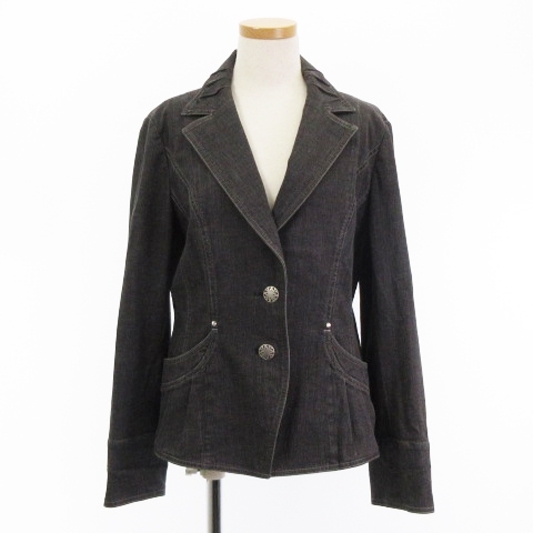 レリアン Leilian デニム地 ジャケット Gジャン ストレッチ レリアン Leilian デニム地 ジャケット Gジャン ストレッチ