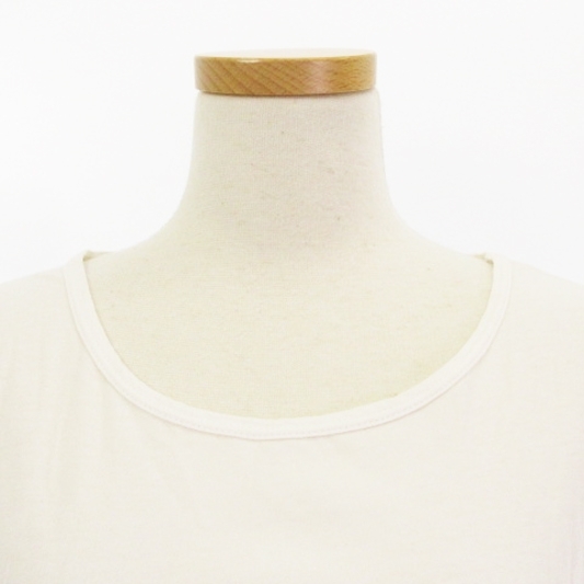  M M Attachment MM ATTACHMENT tank top cut and sewn i regular Hem plain cotton white white 1 tops lady's 