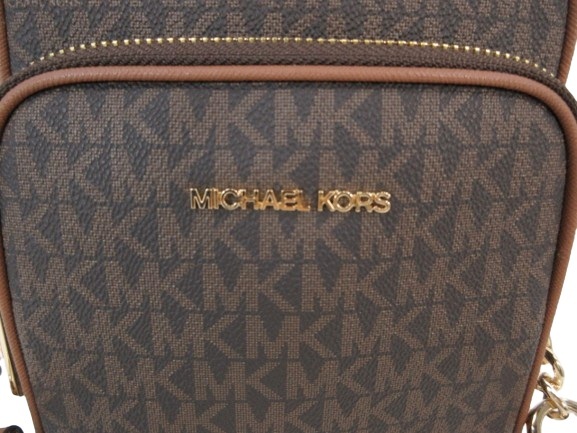 マイケルコース MICHAEL KORS マイケルコース JET SET TRAVEL ショルダーバッグ ポシェット モノグラム ブラウン QQQ レディース_画像7