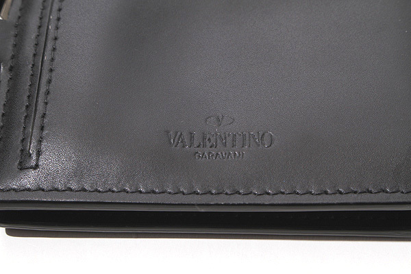 VALENTINO GARAVANI ヴァレンティノ ガラヴァーニ ネックウォレット 財布 カードケース 名刺入れ F BLACK ブラック UY2P0R10SQH イタリア製_画像3