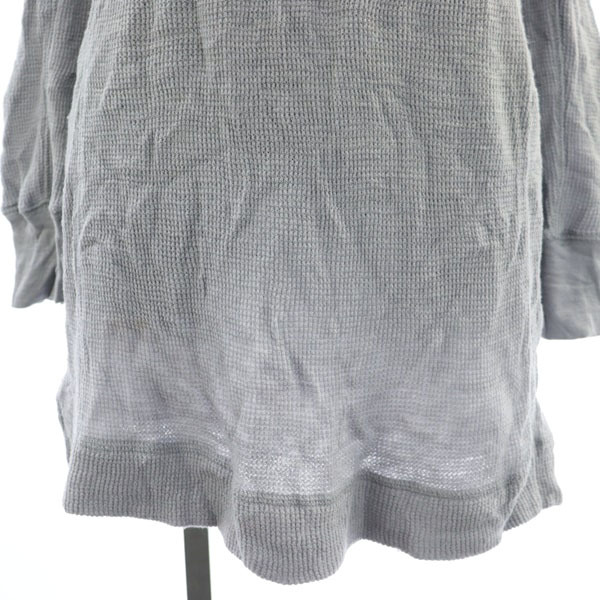  Mark by Mark Jacobs MARC by MARC JACOBS knitted tunic cut and sewn long sleeve U neck ribbon waffle stretch S gray 