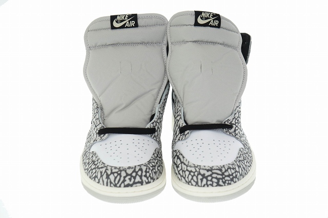 ナイキ NIKE AIR JORDAN 1 RETRO HIGH OG WHITE CEMENT エア ジョーダン 1 レトロ ハイ ホワイト セメント DZ5485-052 28 グレー ■240404の画像2