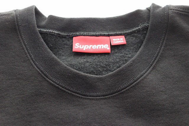 シュプリーム SUPREME 22AW BOX LOGO CREWNECK BLACK XXL ボックス ロゴ クルーネック スウェット トレーナー ブラック240410 ☆AA★_画像5