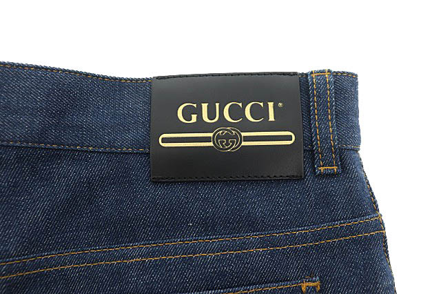 グッチ GUCCI ブーツ カット デニム パンツ ジーンズ 623988 34 インディゴ ブルー ブランド古着ベクトル ☆AA★ 240422 メンズ_画像8