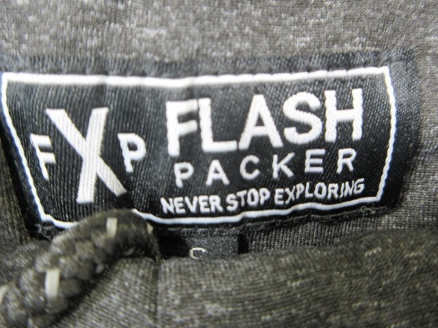 フラッシュパーカー FLASH PACKER スウェット ボタン ワンポイント 黒 S QQQ メンズ_画像3