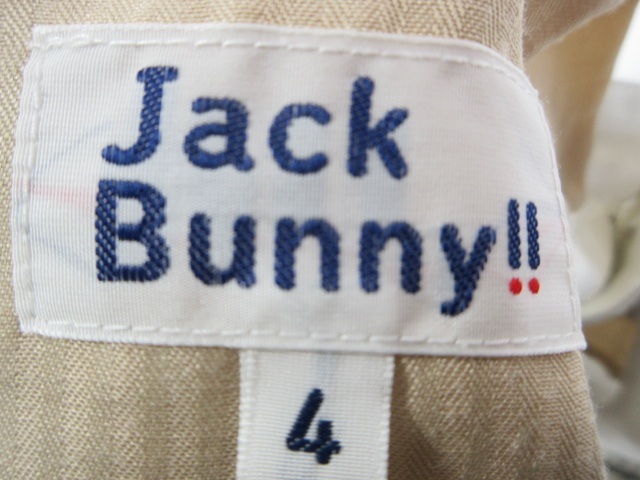 ジャックバニー JACKBUNNY パンツ ストレート プリント シンプル 白 4 QQQ メンズの画像3