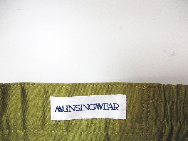 Munsingwear одежда MUNSINGWEAR Golf юбка-брюки брюки 60 зеленый серия хаки Zip fly Logo вышивка металлические принадлежности стрейч женский 