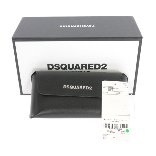 未使用品 ディースクエアード DSQUARED2 JACKIE DQ 0364 サングラス 眼鏡 メガネ 59□12 145 ブラック/ゴールド S082DQ0364 メンズ_画像6