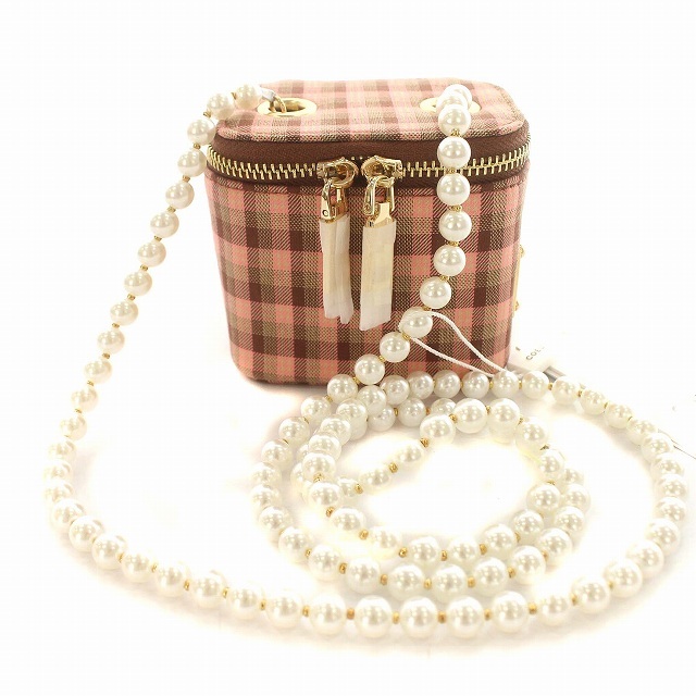  unused goods exceeding COEL check Mini vanity bag shoulder party bag Mini bag pearl pink 