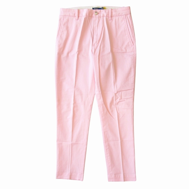  Polo Ralph Lauren POLO RALPH LAUREN slim chino pants chinos stretch Logo size 6 Pink Lady -s