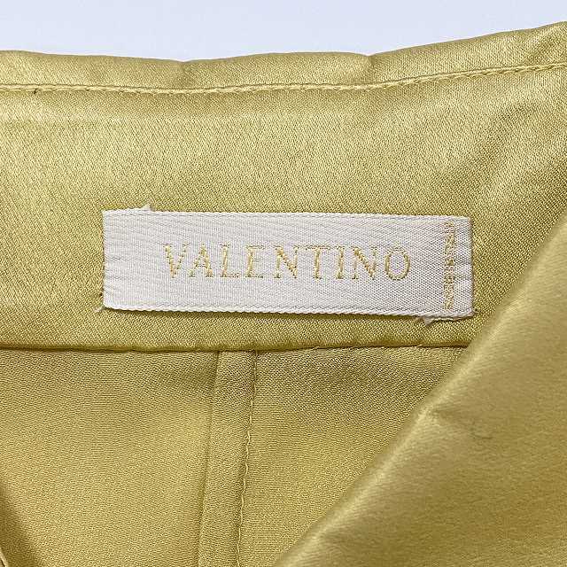 ヴァレンティノ ヴァレンチノ VALENTINO シルクシャツ トップス 長袖 黄色 イエロー 6 M相当 レディース_画像6