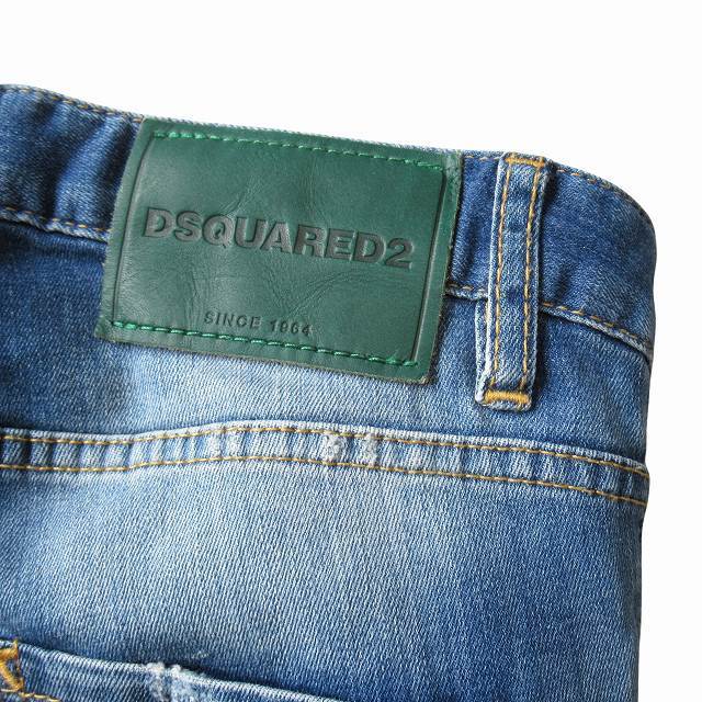  прекрасный товар 17AW Dsquared DSQUARED2 Cool Girl Cropped Jean Cool Girl укороченные брюки джинсы Denim обтягивающий брюки 34