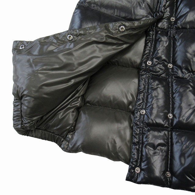 極美品 17AW モンクレール MONCLER GALENE GILET ギャリーン ジレ ダウン ベスト ジャケット ブルゾン ロゴ フード B20934831905 サイズ0_画像5