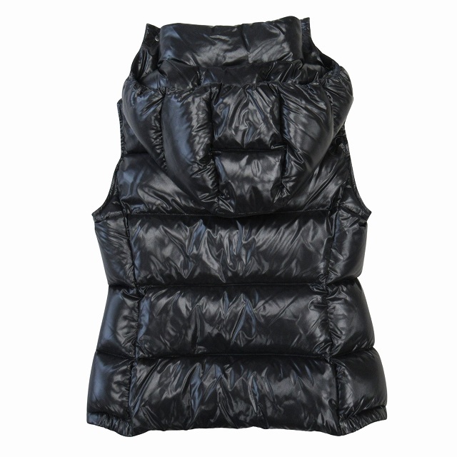 極美品 17AW モンクレール MONCLER GALENE GILET ギャリーン ジレ ダウン ベスト ジャケット ブルゾン ロゴ フード B20934831905 サイズ0_画像2