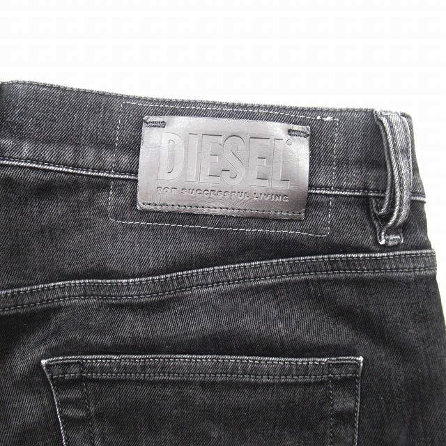 美品 ディーゼル DIESEL D-STRUKT デニム パンツ テーパード ジーンズ ストレッチ スキニー ボトムス W34 L30 ブラック 黒 メンズ /♪3_画像8