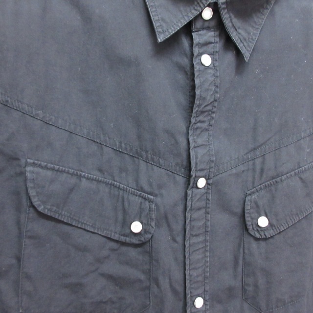 ステューシー STUSSY シャツ 半袖 ロゴプリント ブラック Lサイズ S188 0404 メンズ_画像6