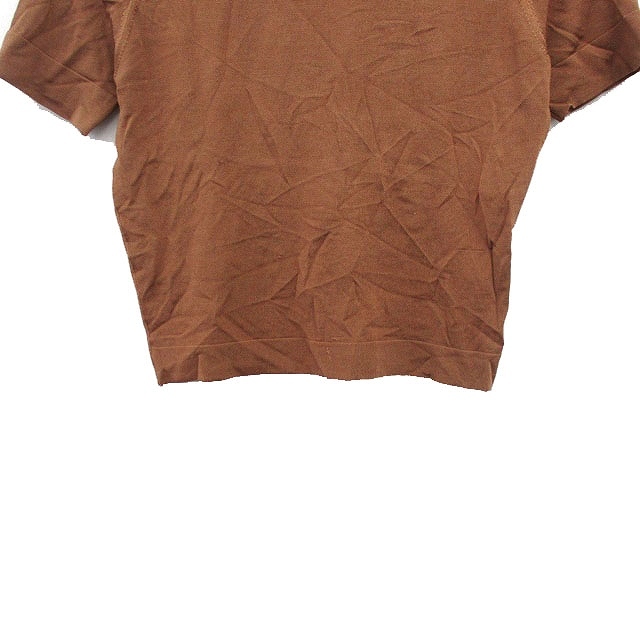 マウジー moussy カットソー Tシャツ 半袖 シンプル F ブラウン 茶 /KT5 レディース_画像5
