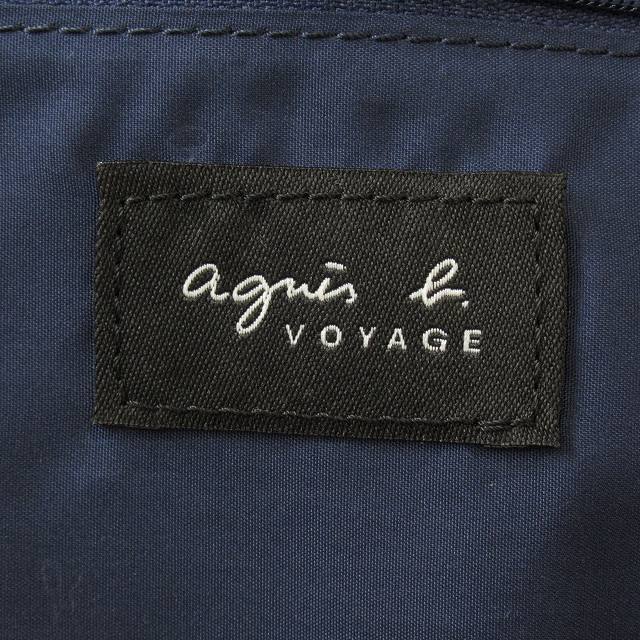  beautiful goods Agnes B boya-juAgnes b. VOYAGE nylon shoulder bag Logo navy blue navy men's lady's unisex 