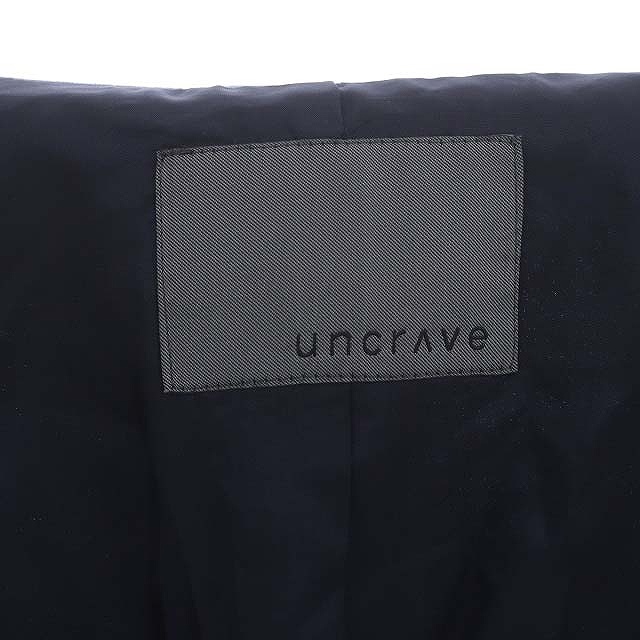アンクレイヴ uncrave ベルジアンテーラードジャケット ダブル リネン 2 紺 ネイビー /HK ■OS レディース_画像3