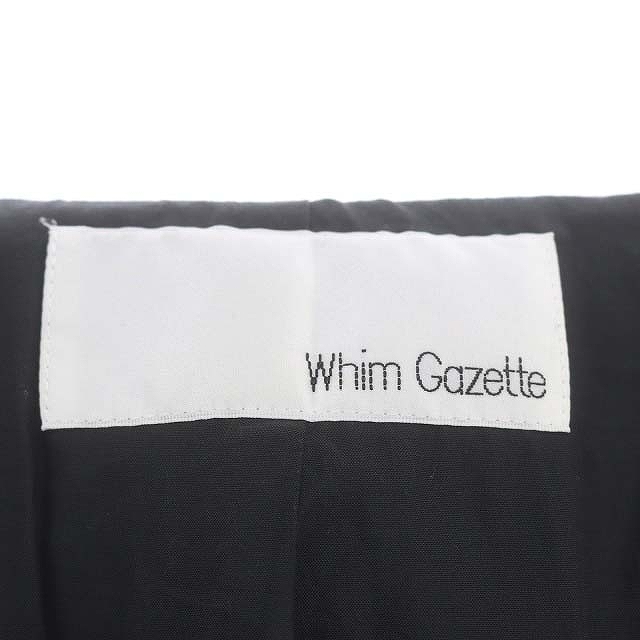 ウィムガゼット Whim Gazette 22SS オーバージャケット テーラード ブレザー コットン F 黒 ブラック /YQ レディース_画像3