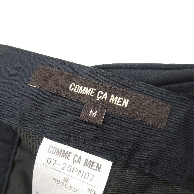  Comme Ca men COMME CA MEN stretch chinos slacks pants center Press 07-25PN07 bottoms size M navy men's 