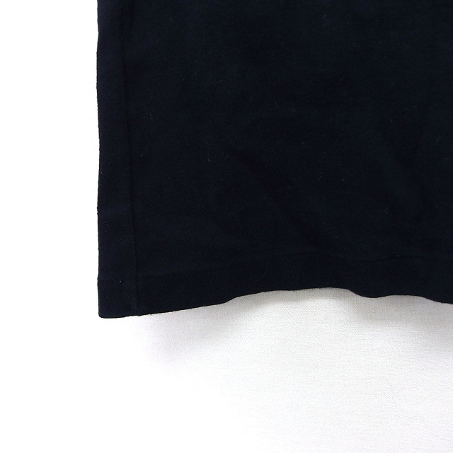 バーバリーブルーレーベル BURBERRY BLUE LABEL 国内正規品 Tシャツ カットソー 英字 ビジュー装飾 半袖 丸首 綿 38 黒 /HT14 レディース_画像6