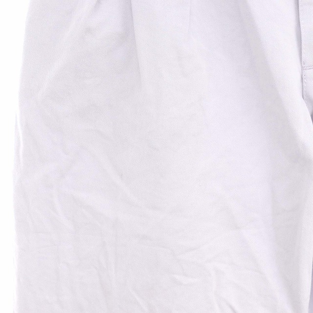 ヤードセール バックポケットロゴ刺繍タックパンツ ワイドテーパード ジッパーフライ S ライトグレー ライトパープル /MI ■OS ■SH メンズ_画像8