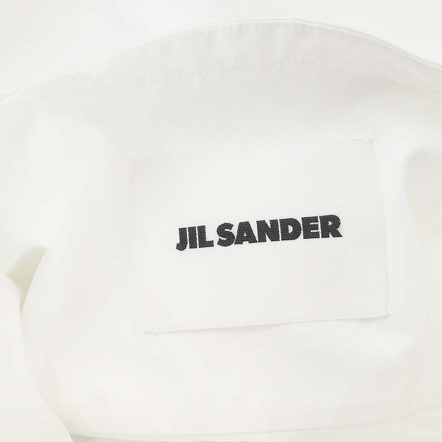 ジルサンダー JIL SANDER 22AW フロントデザインシャツブラウス 前開き 長袖 バンドカラー 32 白 ホワイト /ES ■OS レディース_画像3