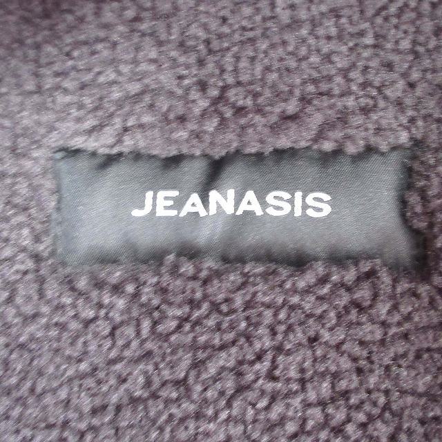 ジーナシス JEANASIS フェイクレザー ボア 切替 コート ジャケット ブルゾン ジップアップ JS071284TS 黒 ブラック レディース ♪11_画像7