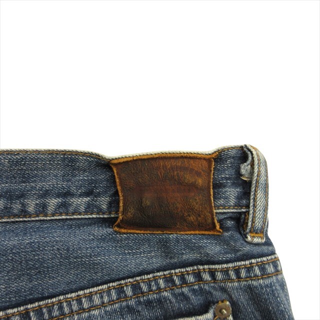  Ralph Lauren RALPH LAUREN wide Denim pants jeans po knee Logo embroidery 3f indigo lady's *