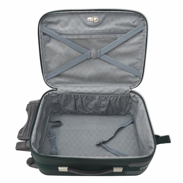  Dux DAKS Logo print plate Carry case suitcase green 