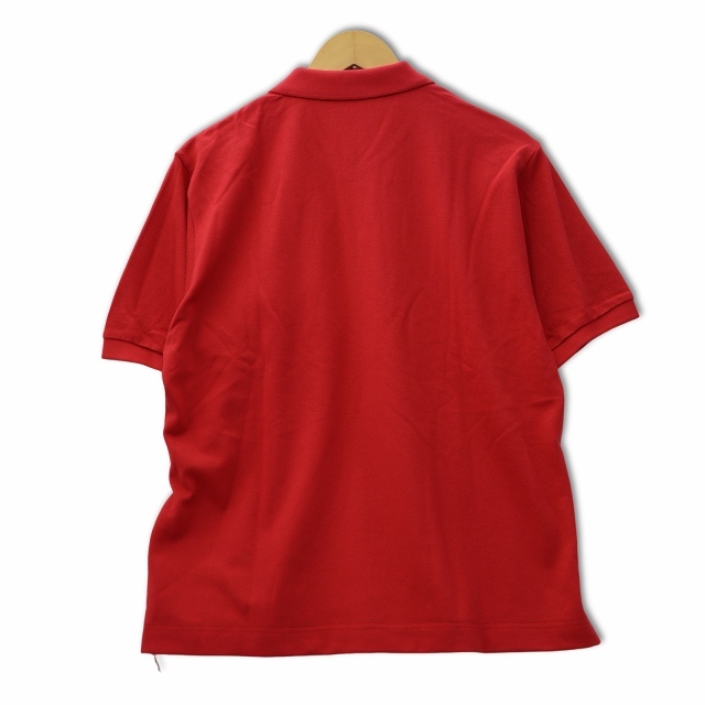 キャラオクルス CARA O CRUZ レギュラーカラー 半袖 ワンポイントロゴ刺繍 ポロシャツ FREE レッド_画像2