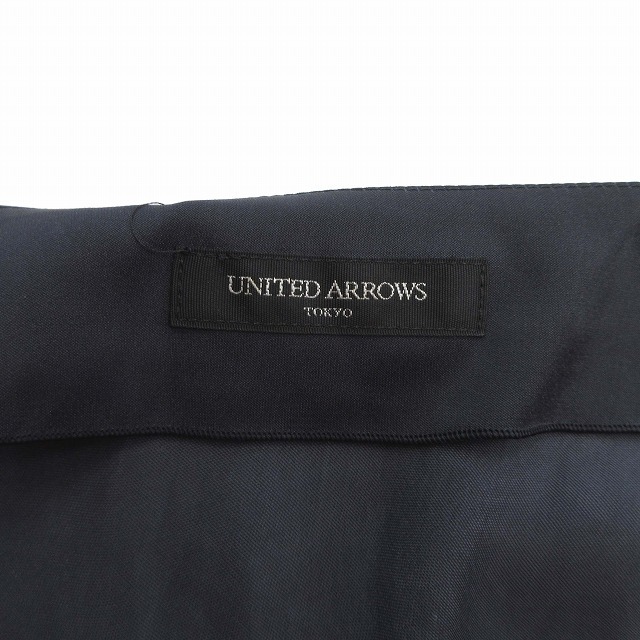 ユナイテッドアローズ UNITED ARROWS マットサテン ビジュー 装飾 ブラウス カットソー ワイド ゆったり 半袖 サイズ36 紺 ネイビー♪２_画像5