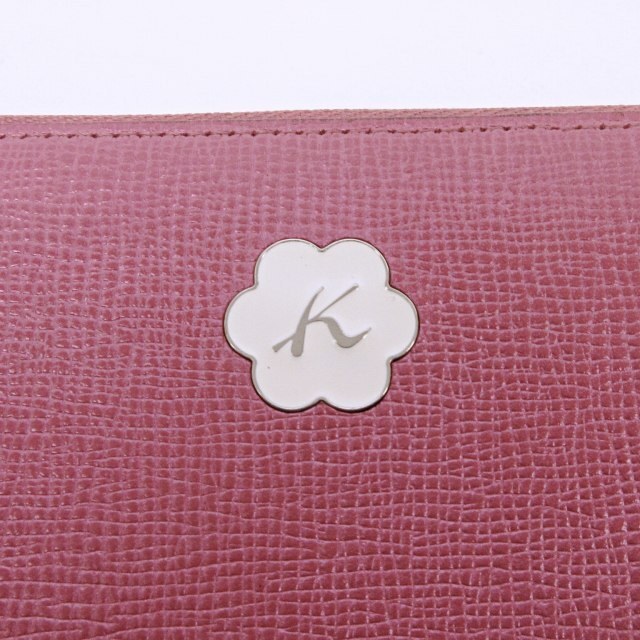 キタムラ Kitamura 長財布 ロングウォレット L字ファスナー ロゴ フラワーモチーフ ピンク IBO26 0908 レディースの画像5