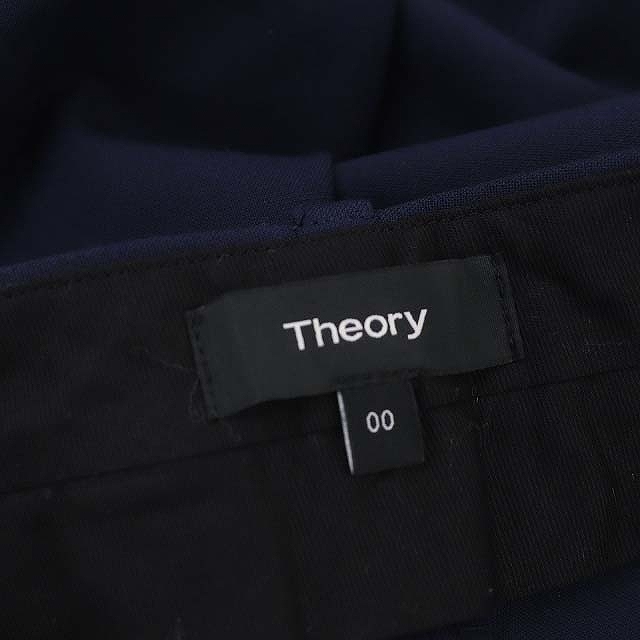 セオリー theory TAILORED TROUSER J パンツ スラックス ジップフライ テーパード 00 XS 紺 ネイビー /YQ ■OS レディースの画像3