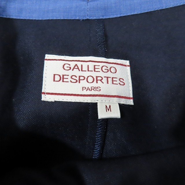 美品 ギャレゴデスポート gallego desportes ハイネック タックワイド ワンピース 長袖 ひざ丈 ロング ネイビー サイズM レディース_画像3