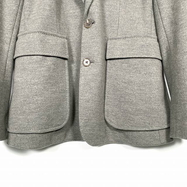 ポロ ラルフローレン POLO RALPH LAUREN ジャケット 上着 長袖 ウール やぎ革 灰色 グレー 14 L相当 メンズ_画像5