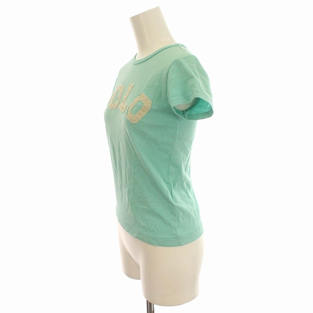  Ralph Lauren POLO RALPH LAUREN футболка короткий рукав Logo повреждение обработка cut and sewn XS изумруд зеленый зеленый 