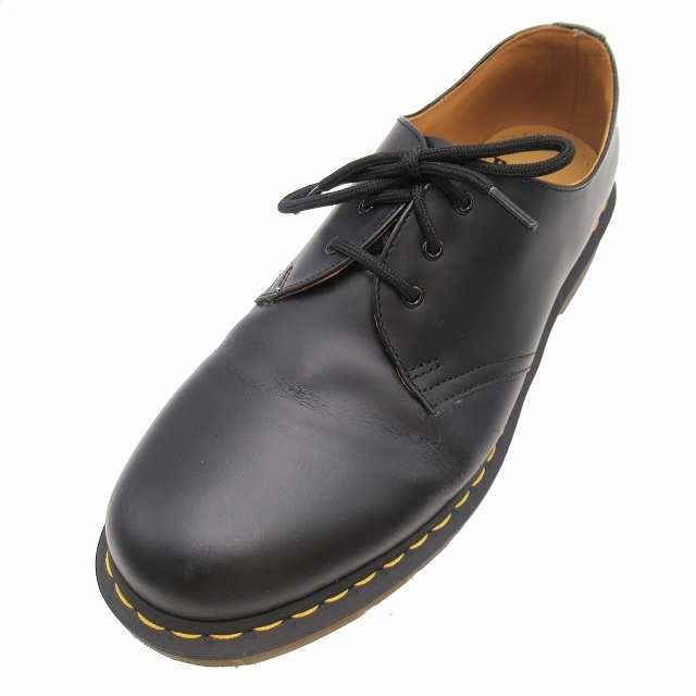 ドクターマーチン DR.MARTENS 3EYE GIBSON SHOES 1461 3ホール ダービーシューズ ギブソン 革靴 UK9/28.0 黒 ブラック/メンズ_画像1