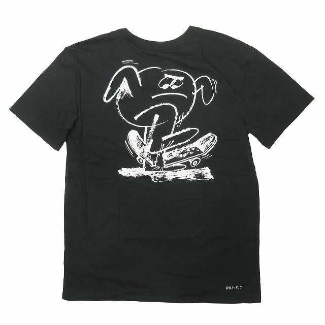 美品 ナイキ エスビー NIKE SB ロゴ プリント Tシャツ カットソー トップス 半袖 コットンポリ グラフィック DRI-FIT 703934-010 サイズL_画像1