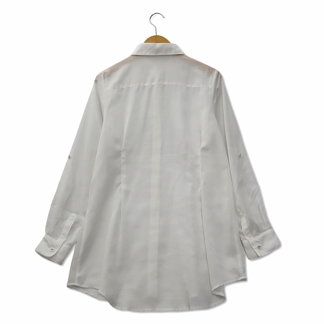  не использовался товар Zazie ZAZIEreji men taru с карманом прозрачный рубашка блуза 3 белый женский 